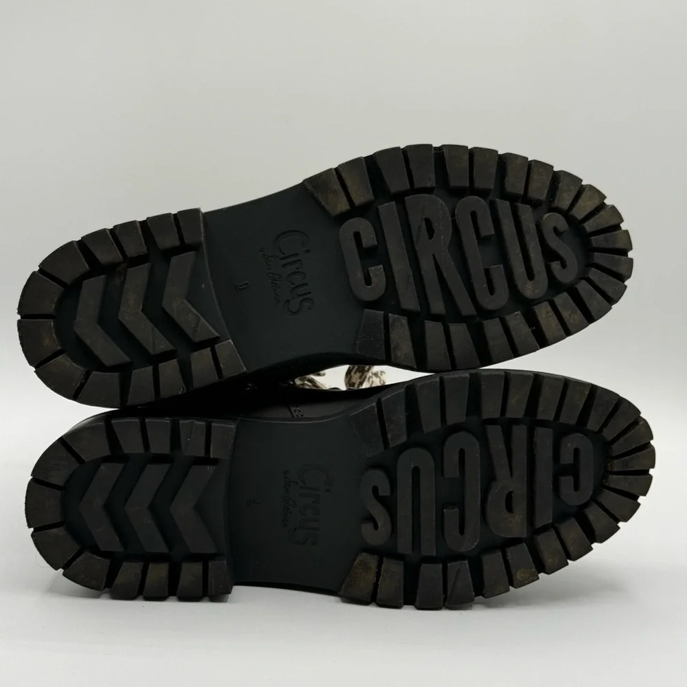 Circus by Sam Edelman Giselle Faux Fur Plaid Hiker Ankle Side Zip Boots  Size 9 - Picture 10 of 16